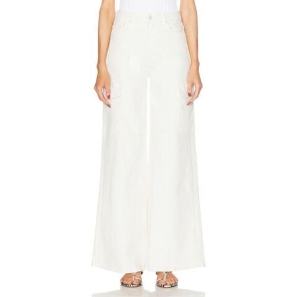 MOTHER The Undercover Cargo Sneak Cream Puffs 26”